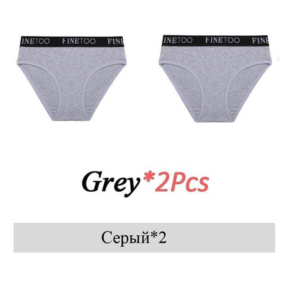2 Pack Cotton Seamless Briefs Comfortable Solid Color Panties Low Waist Breathable Intimates Underpants Underwear The Clothing Company Sydney