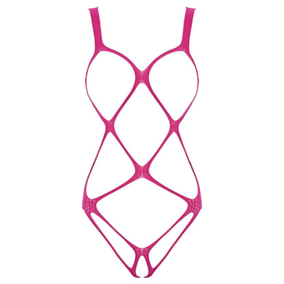 Fishnet Bodysuit Bandage Clubwear See Through Sheer Long Sleeve Open Crotch High Cut Leotard Lingerie Bodysuit The Clothing Company Sydney