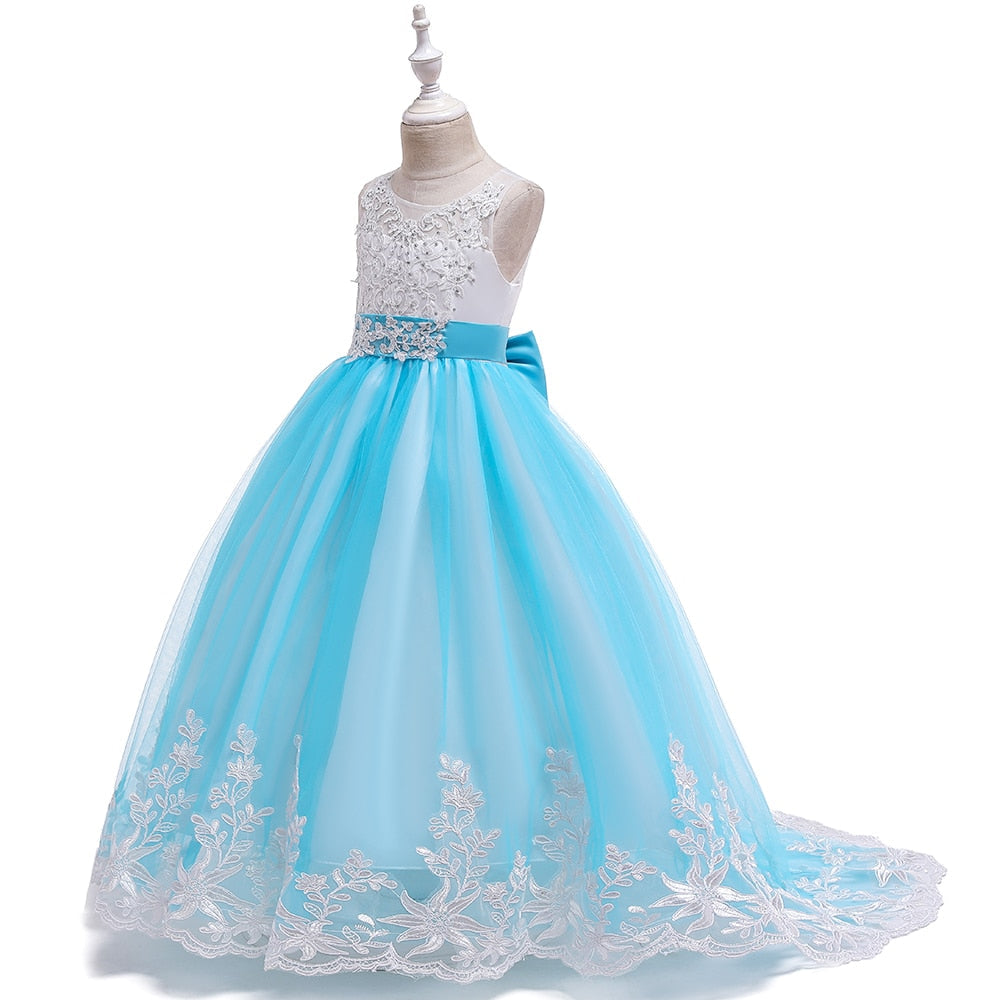 Summer Girls Long Bridesmaid Kids Dresses For Girls Children Princess Flower Girl Party Wedding Dress The Clothing Company Sydney
