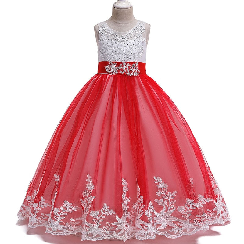 Summer Girls Long Bridesmaid Kids Dresses For Girls Children Princess Flower Girl Party Wedding Dress The Clothing Company Sydney