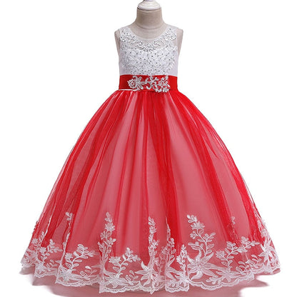 Summer Girls Long Bridesmaid Kids Dresses For Girls Children Princess Flower Girl Party Wedding Dress The Clothing Company Sydney