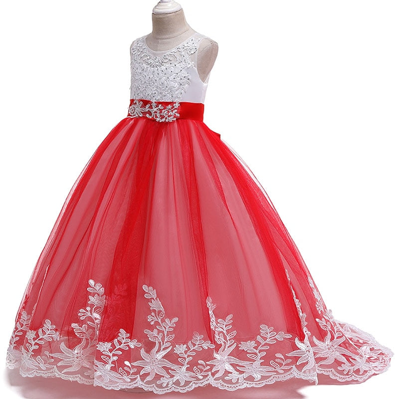 Summer Girls Long Bridesmaid Kids Dresses For Girls Children Princess Flower Girl Party Wedding Dress The Clothing Company Sydney