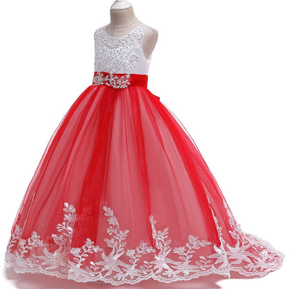 Summer Girls Long Bridesmaid Kids Dresses For Girls Children Princess Flower Girl Party Wedding Dress The Clothing Company Sydney