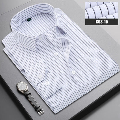 Boutique Men Clothing Business Casual Striped Plaid Regular Fit Men's Dress Shirt The Clothing Company Sydney