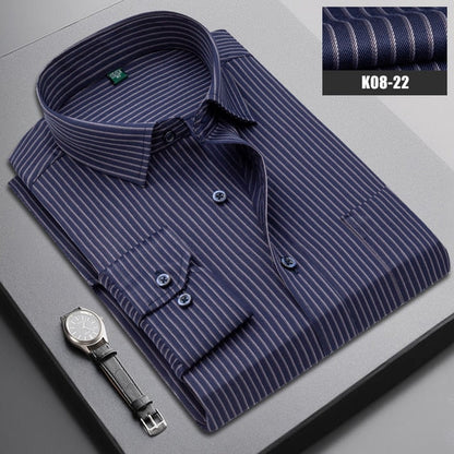 Boutique Men Clothing Business Casual Striped Plaid Regular Fit Men's Dress Shirt The Clothing Company Sydney