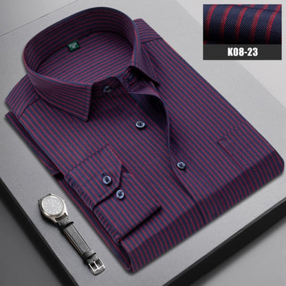 Boutique Men Clothing Business Casual Striped Plaid Regular Fit Men's Dress Shirt The Clothing Company Sydney