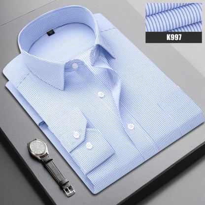 Boutique Men Clothing Business Casual Striped Plaid Regular Fit Men's Dress Shirt The Clothing Company Sydney