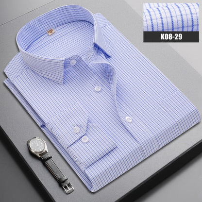 Boutique Men Clothing Business Casual Striped Plaid Regular Fit Men's Dress Shirt The Clothing Company Sydney