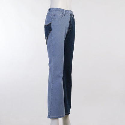 Flare Jeans Embroidery Trousers Y2K Casual Streetwear Denim Fashion Vintage  Patchwork Pants The Clothing Company Sydney