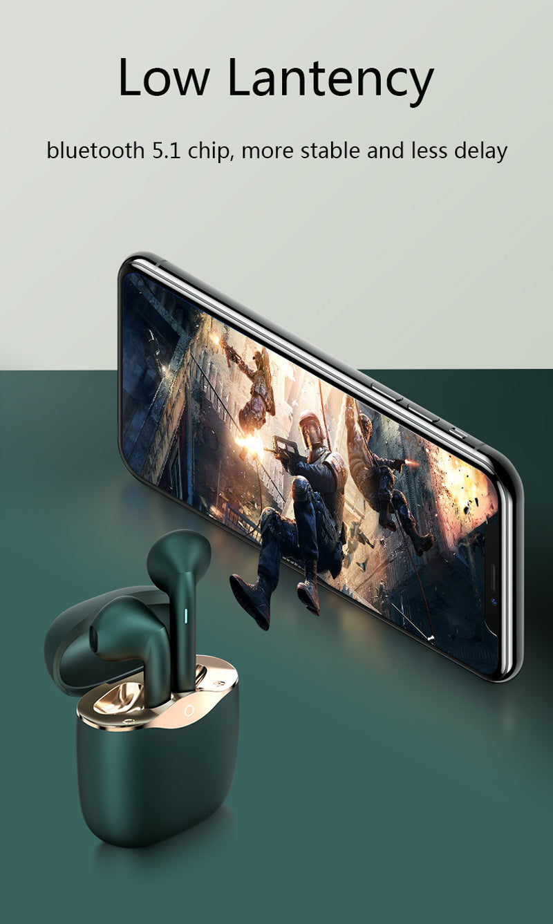 Bluetooth 5.1 Headphones Stereo True Wireless Earphone Earbuds In Ear Handsfree & Mic Earphone Ear Buds For Mobile Phone The Clothing Company Sydney