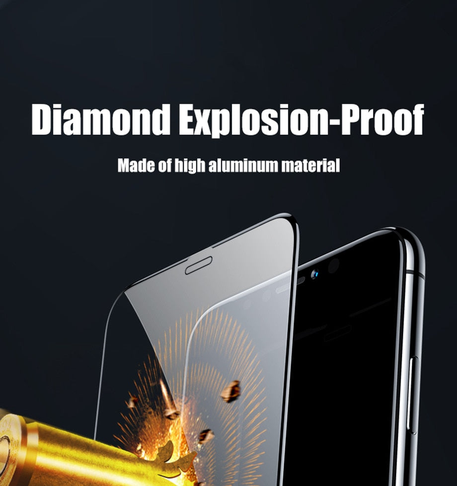 4 pack Full Cover Tempered Glass For iPhone 11 12 13 Pro Max Screen Protector For iPhone Xs Max XR 6 7 8 Anti-Spy Protective Glass The Clothing Company Sydney