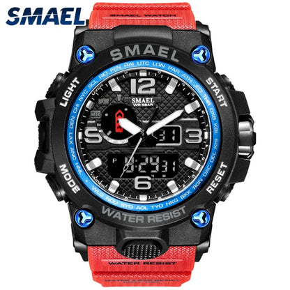 50M Water Resitant Clock Alarm 1545D Dual Display Wristwatch Quartz Military Watch Sport New Mens Watch The Clothing Company Sydney