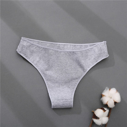 Cotton Mix Women's Panties Comfortable Underwear Low Waist Solid Color Briefs Plus Size Panty Lingerie The Clothing Company Sydney