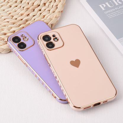 Solid Plating Lens Protection Phone Case For iPhone 12 11 Pro Max X XR XS Max 8  13 Pro Max Soft Cover Case The Clothing Company Sydney