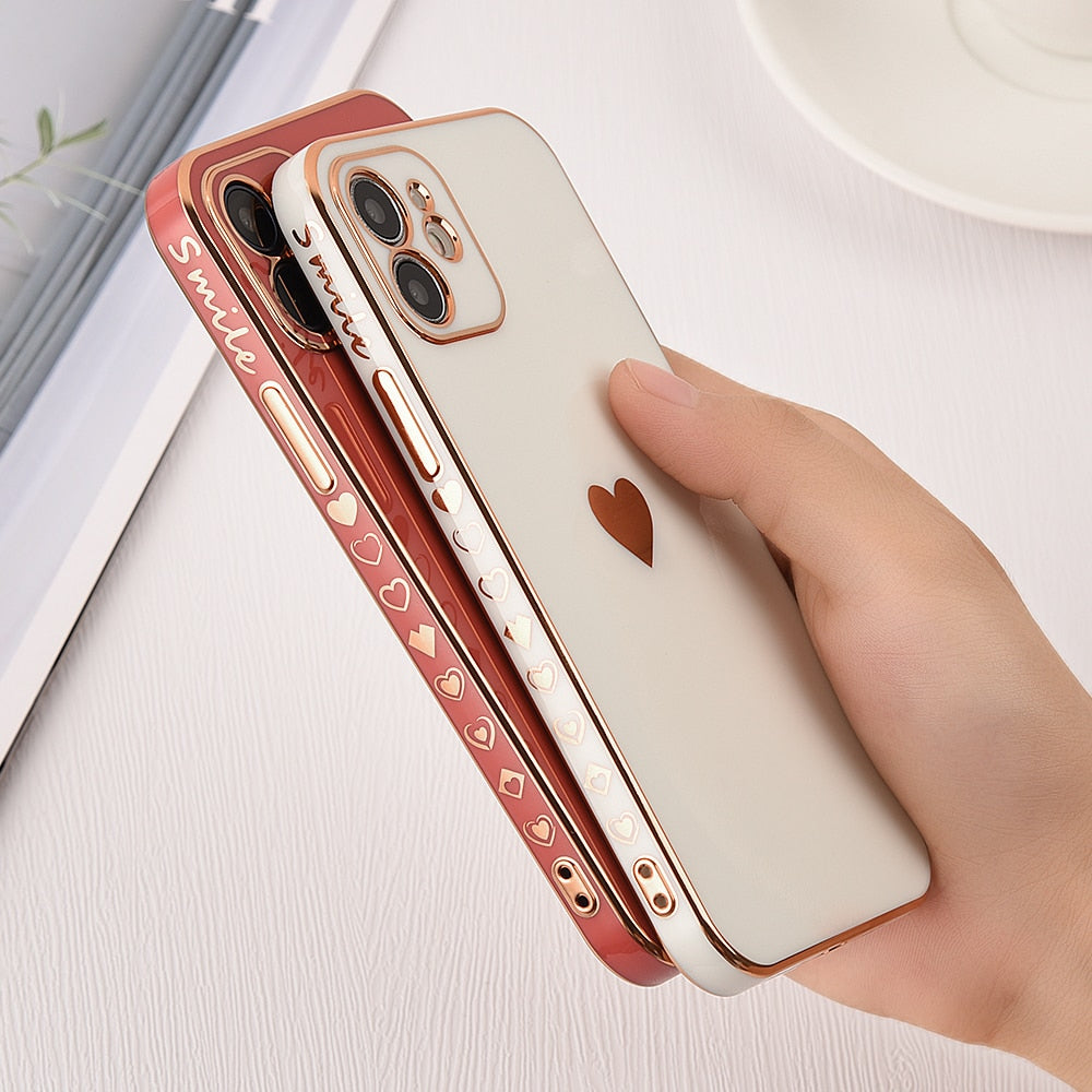 Solid Plating Lens Protection Phone Case For iPhone 12 11 Pro Max X XR XS Max 8  13 Pro Max Soft Cover Case The Clothing Company Sydney