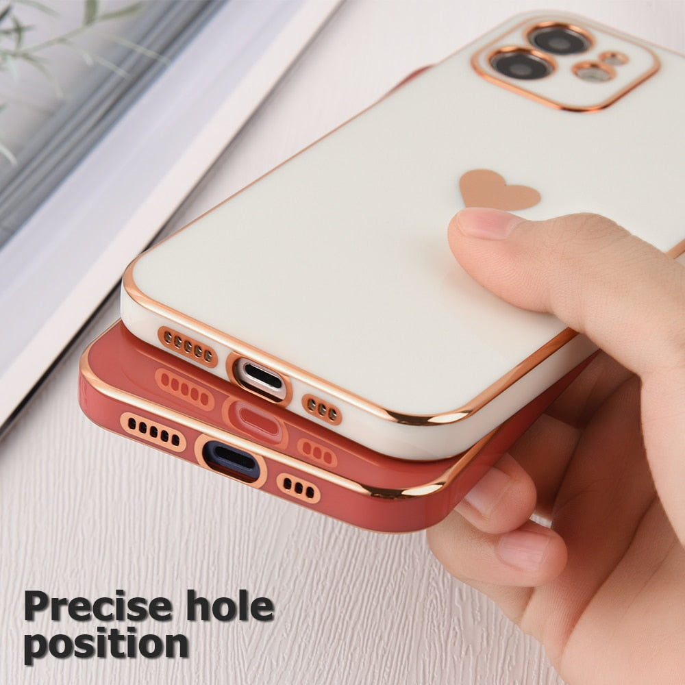Solid Plating Lens Protection Phone Case For iPhone 12 11 Pro Max X XR XS Max 8  13 Pro Max Soft Cover Case The Clothing Company Sydney