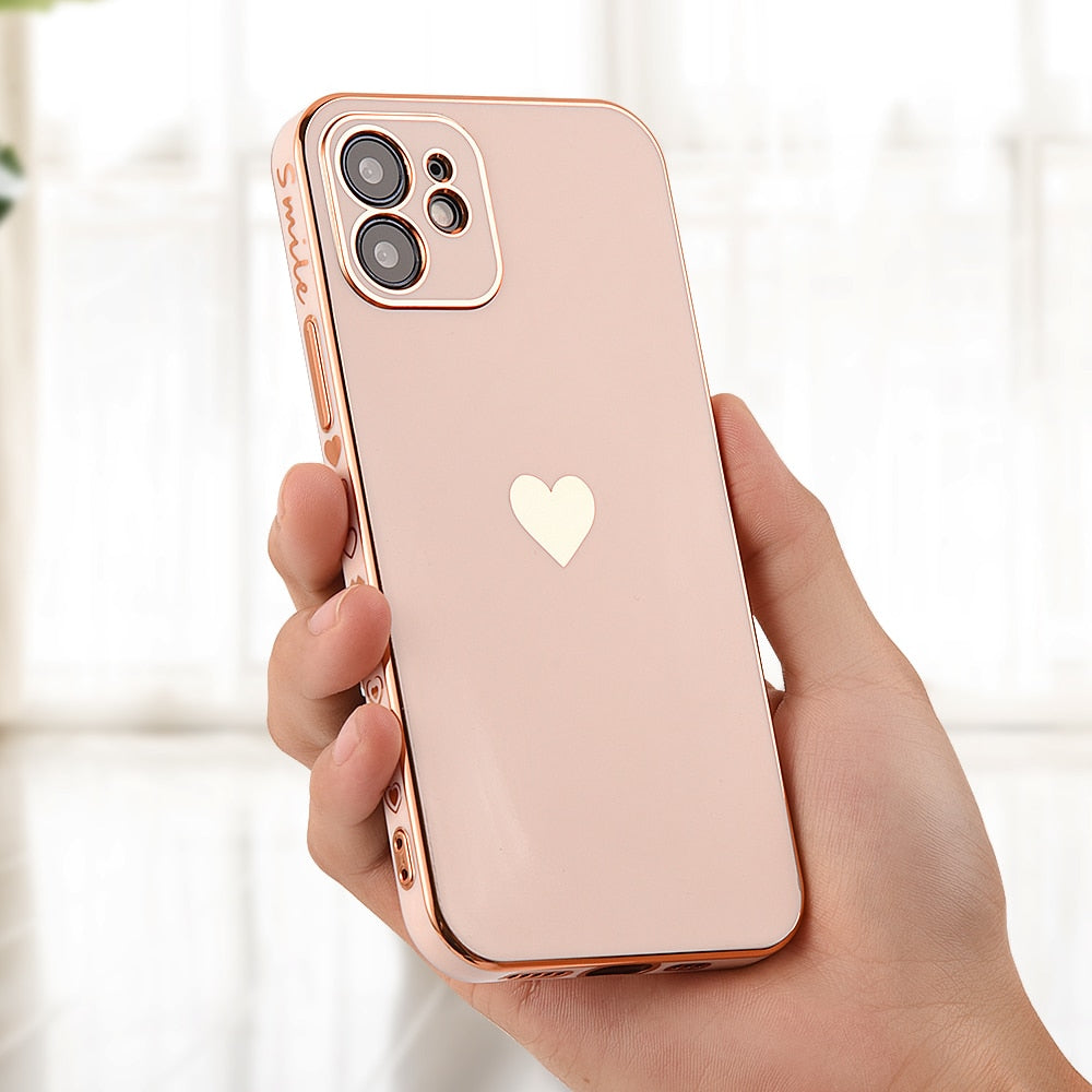 Solid Plating Lens Protection Phone Case For iPhone 12 11 Pro Max X XR XS Max 8  13 Pro Max Soft Cover Case The Clothing Company Sydney