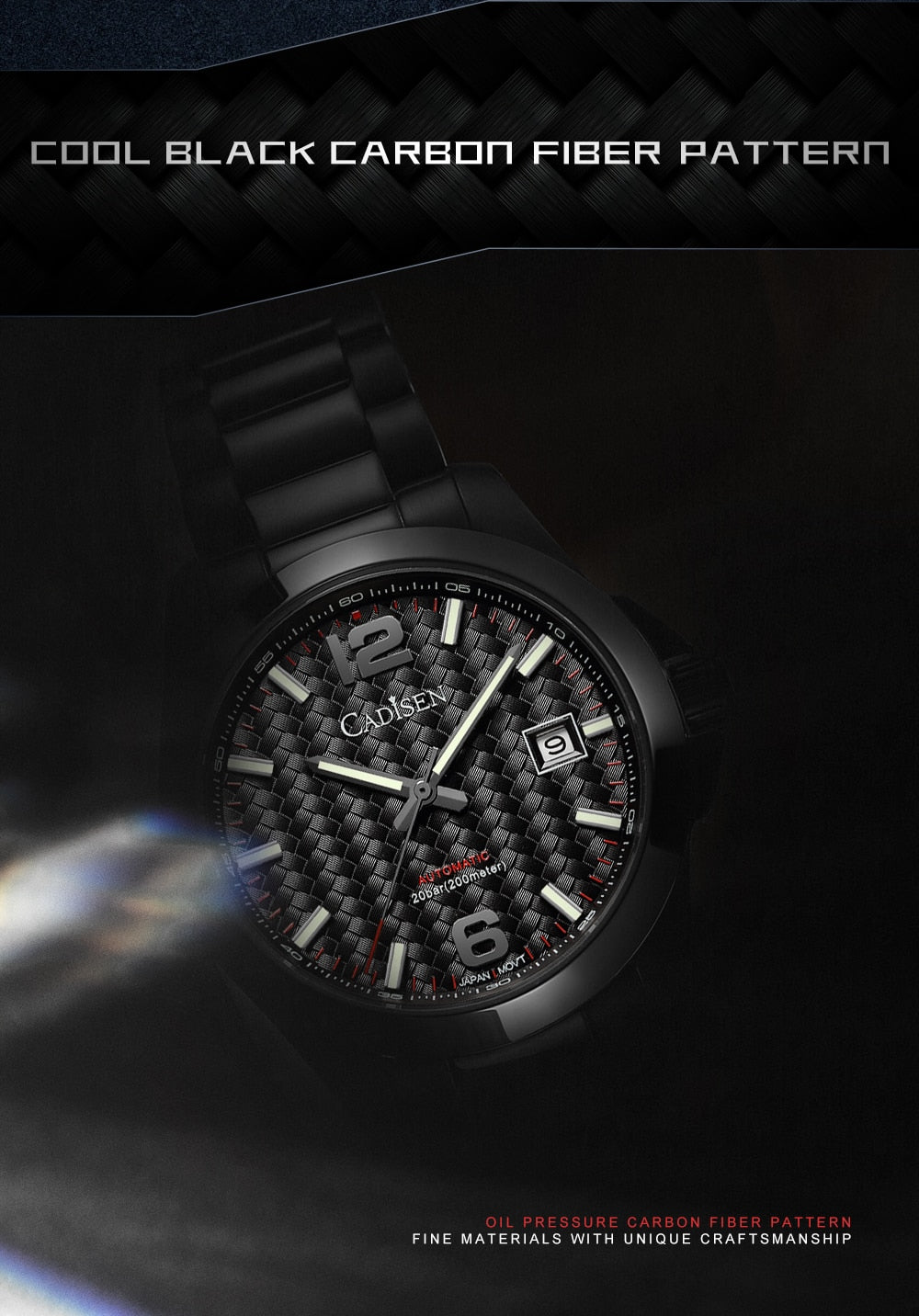 Men's Watches Automatic Mechanical Top Luxury Brand 39mm Classic Watch 200M Water Resistant Wristwatch The Clothing Company Sydney