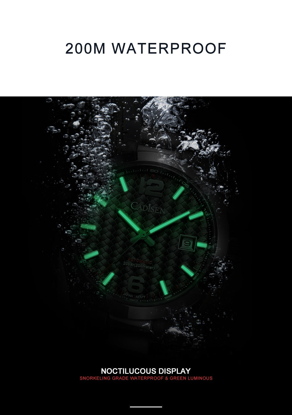 Men's Watches Automatic Mechanical Top Luxury Brand 39mm Classic Watch 200M Water Resistant Wristwatch The Clothing Company Sydney