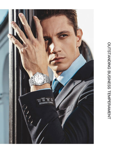 Men's Automatic Mechanical MIYOTA Movt Stainless Steel Business Calendar Week Display Water Resistant Watch The Clothing Company Sydney