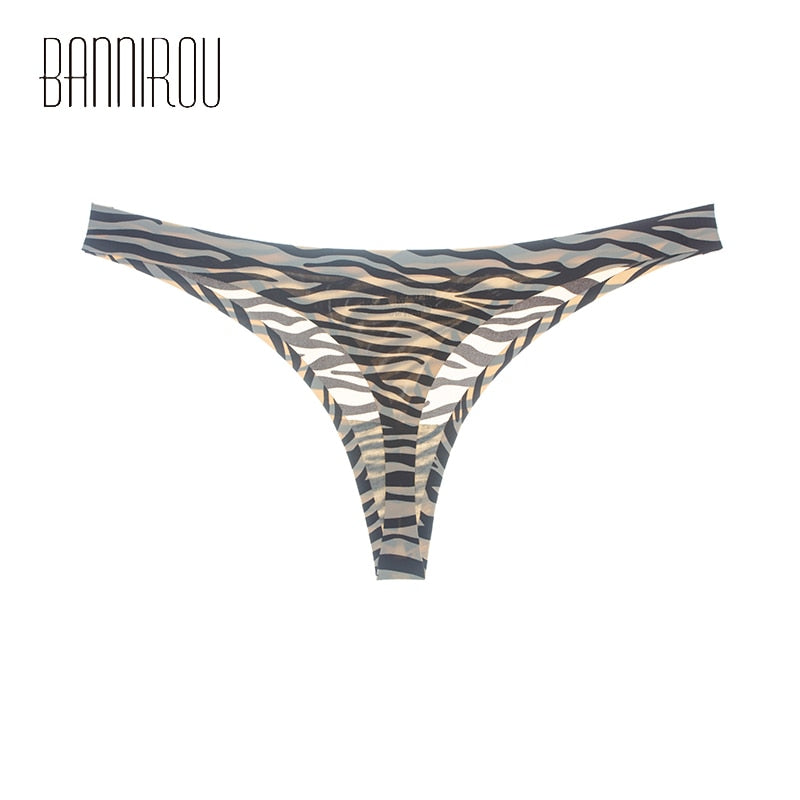 3 Pack Underwear Seamless Ice Silk Sports T-back Print Soft High Quality G-string Thong Ladies Panties The Clothing Company Sydney