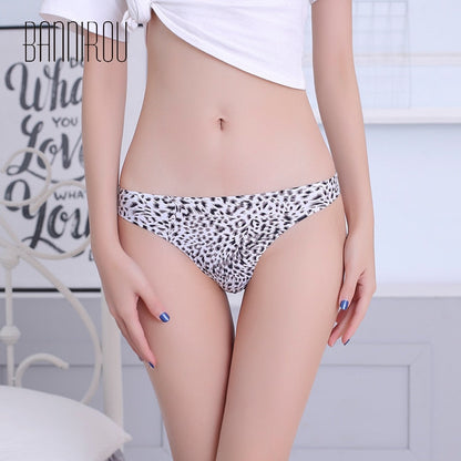 3 Pack Underwear Seamless Ice Silk Sports T-back Print Soft High Quality G-string Thong Ladies Panties The Clothing Company Sydney