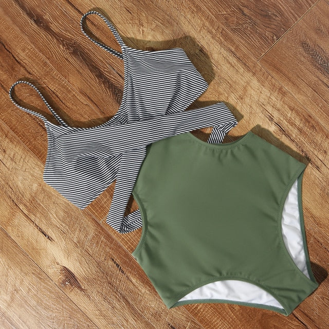 Cut Out One Piece Swimsuit Push Up Swimming Suit Bathing Suit Halter Beachwear Monokini Swimwear The Clothing Company Sydney