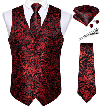 Mens Suit Vest Waistcoat Formal Wedding Groom Sleeveless Vest Hanky Necktie Set The Clothing Company Sydney