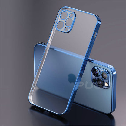 Luxury Plating Matte Transparent Soft Silicone Case for iPhone 11 12 13 Pro Max Mini XR X XS 7 8 Plus SE 2020 Shockproof Cover The Clothing Company Sydney