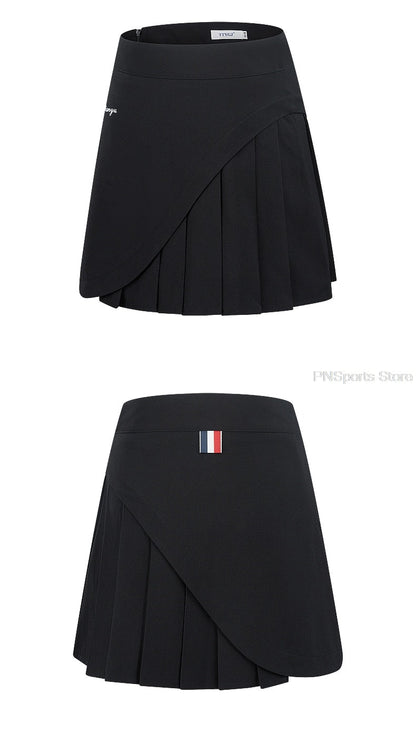 Golf Clothes Ladies Skirt Set Women Sleeveless Slim Top Shirts Pleated Skirts Tennis Badminton Dry Fit Skirt The Clothing Company Sydney