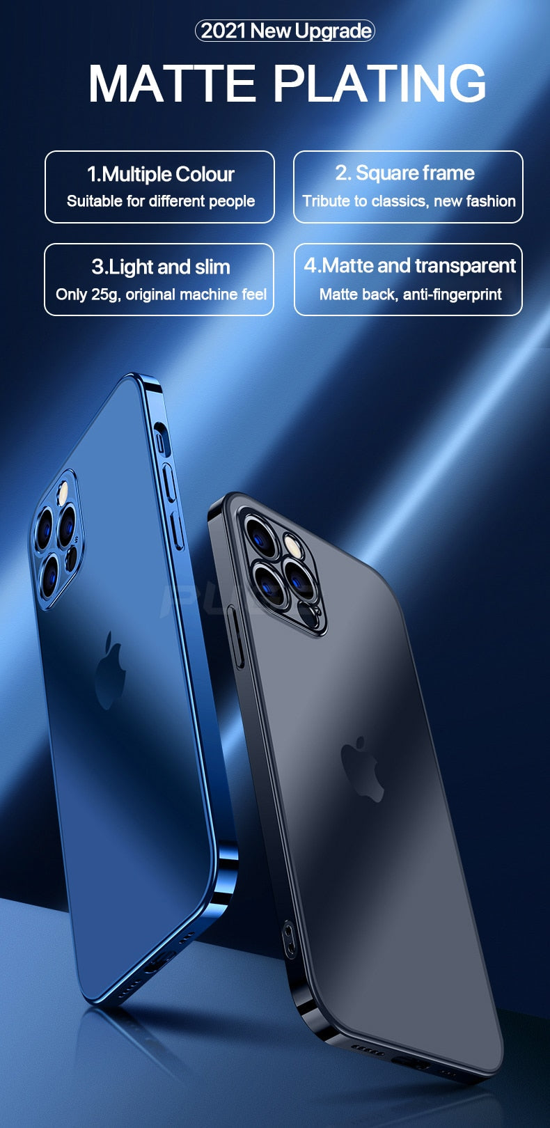 Luxury Plating Matte Transparent Soft Silicone Case for iPhone 11 12 13 Pro Max Mini XR X XS 7 8 Plus SE 2020 Shockproof Cover The Clothing Company Sydney