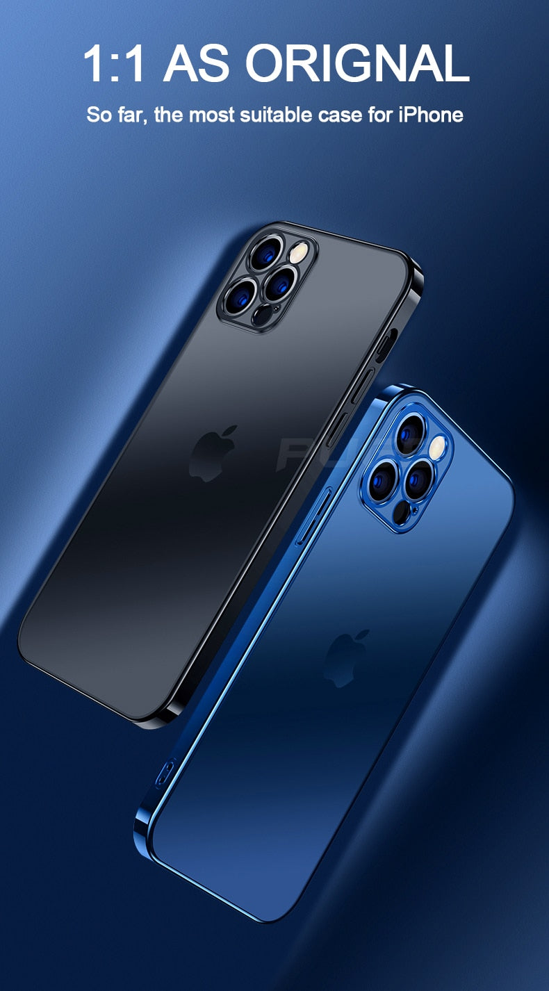 Luxury Plating Matte Transparent Soft Silicone Case for iPhone 11 12 13 Pro Max Mini XR X XS 7 8 Plus SE 2020 Shockproof Cover The Clothing Company Sydney