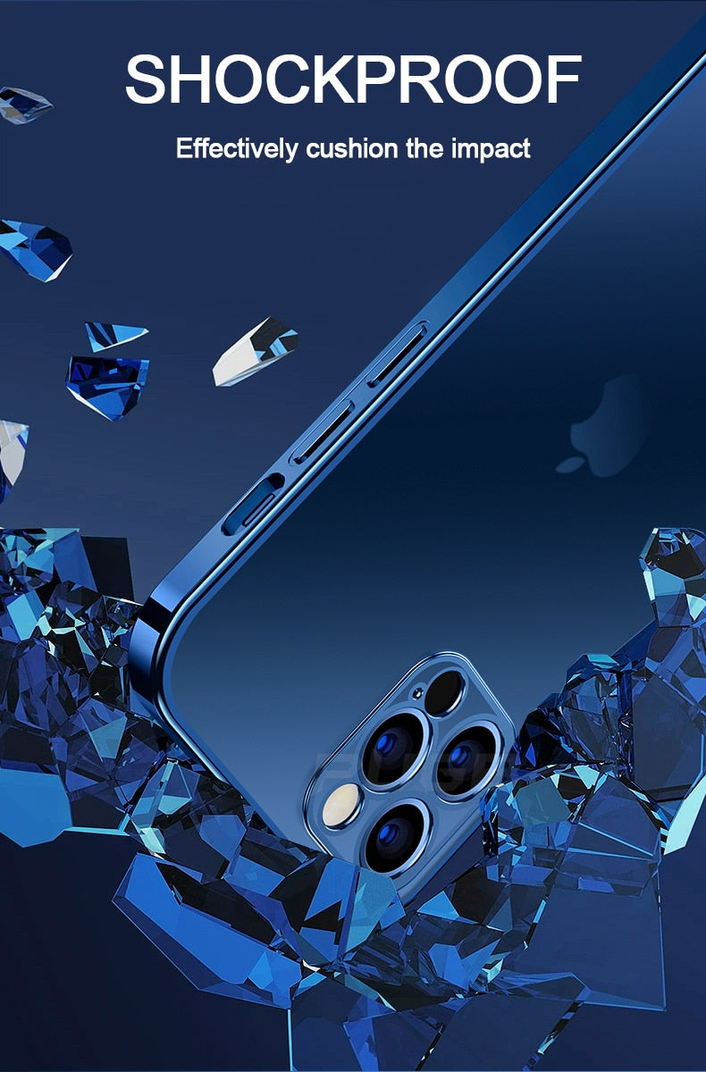 Luxury Plating Matte Transparent Soft Silicone Case for iPhone 11 12 13 Pro Max Mini XR X XS 7 8 Plus SE 2020 Shockproof Cover The Clothing Company Sydney