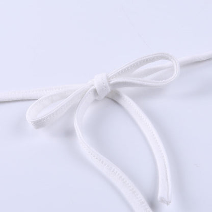 Backless t shirt crop top summer short sleeve lace up criss cross party club streetwear T shirt slim tops The Clothing Company Sydney