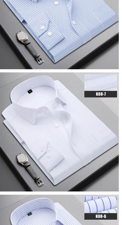 Boutique Men Clothing Business Casual Striped Plaid Regular Fit Men's Dress Shirt The Clothing Company Sydney