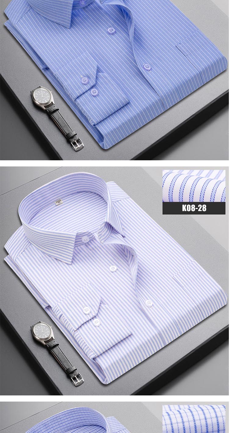 Boutique Men Clothing Business Casual Striped Plaid Regular Fit Men's Dress Shirt The Clothing Company Sydney