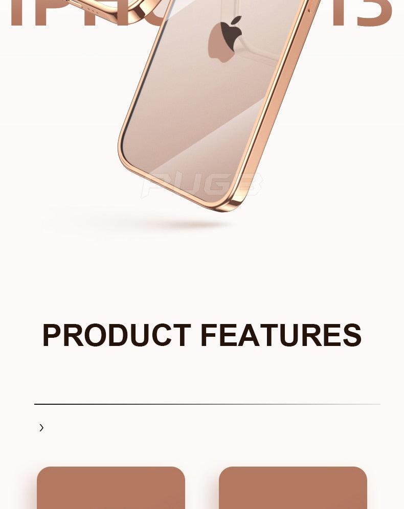 Luxury Transparent Plating Case for iPhone 13 12 11 Pro Max Mini X XS XR SE 2020 8 7 Plus Silicone Shockproof Clear Phone Cover The Clothing Company Sydney