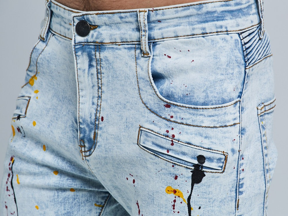 Biker Skinny Stretch Casual Jeans The Clothing Company Sydney
