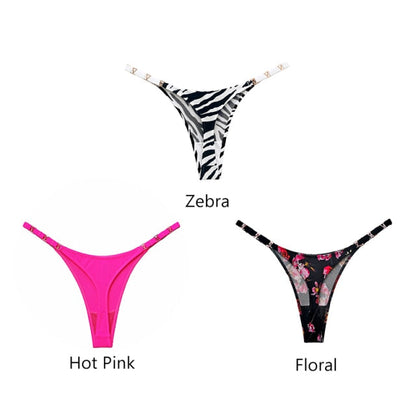 3 pack Thongs G String Metal Luxury Ice Silk Thongs Underwear Fitness Low Waist Satin Panties String Seamless Briefs The Clothing Company Sydney