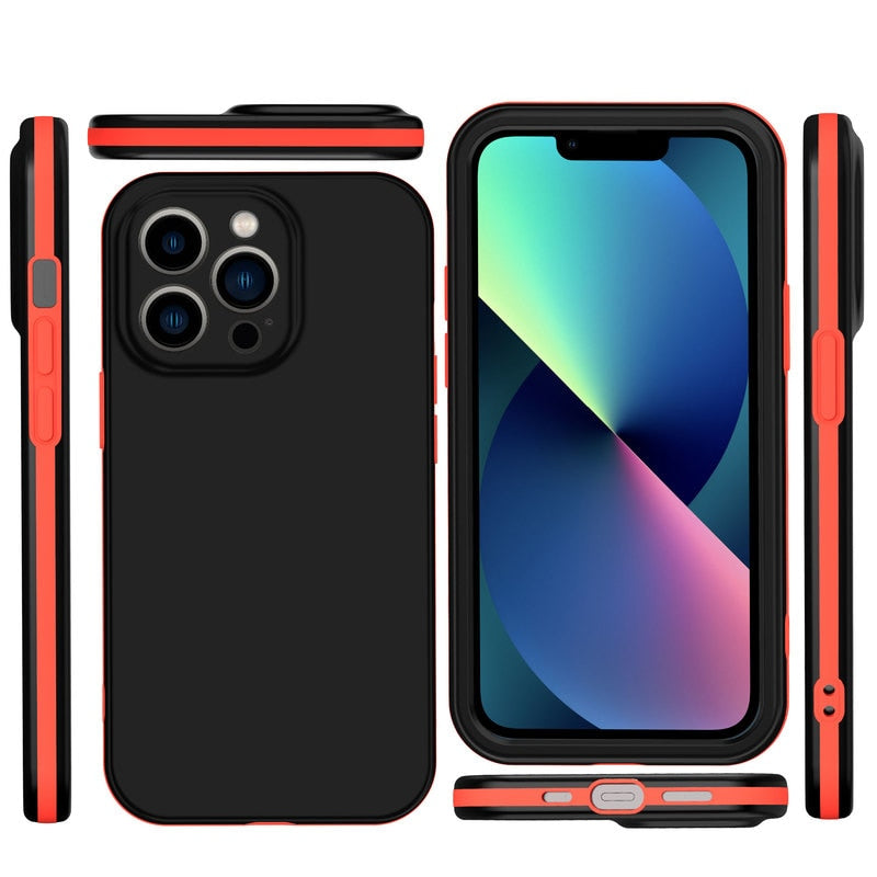 360 Armor Protection Phone Case iPhone 13 12 Mini 11 Pro XS Max X XR 6S 7 8Plus Silicone Shockproof Hard PC Cover The Clothing Company Sydney