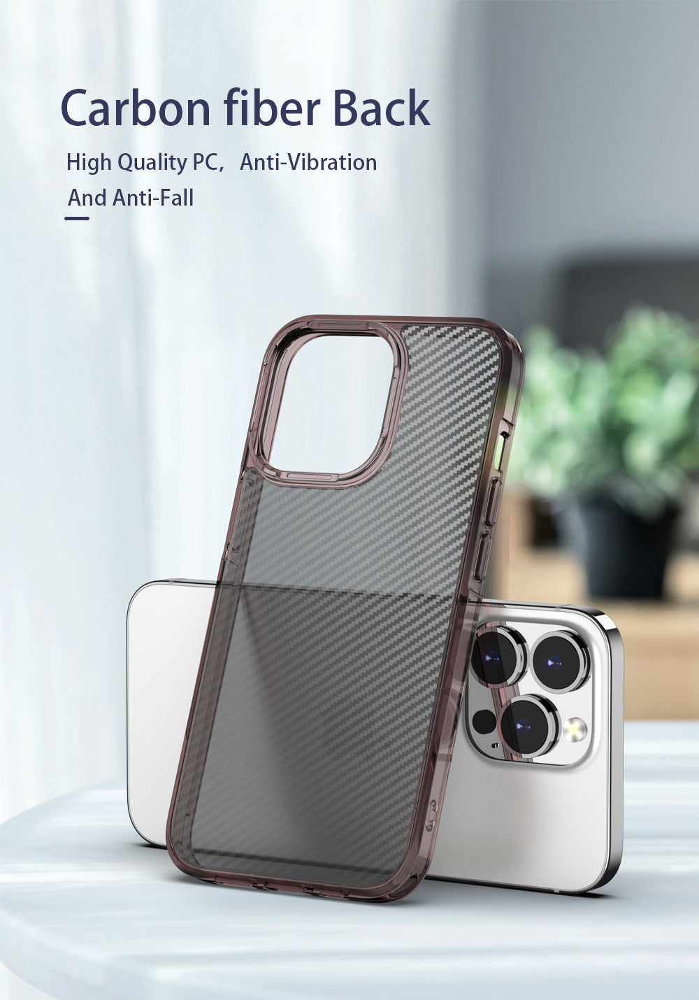 Carbon Fiber Transparent Shockproof Case For iPhone 13 12 Pro Max Clear Soft TPU Bumper Hard PC Back Cover For iPhone 13 12 Mini The Clothing Company Sydney