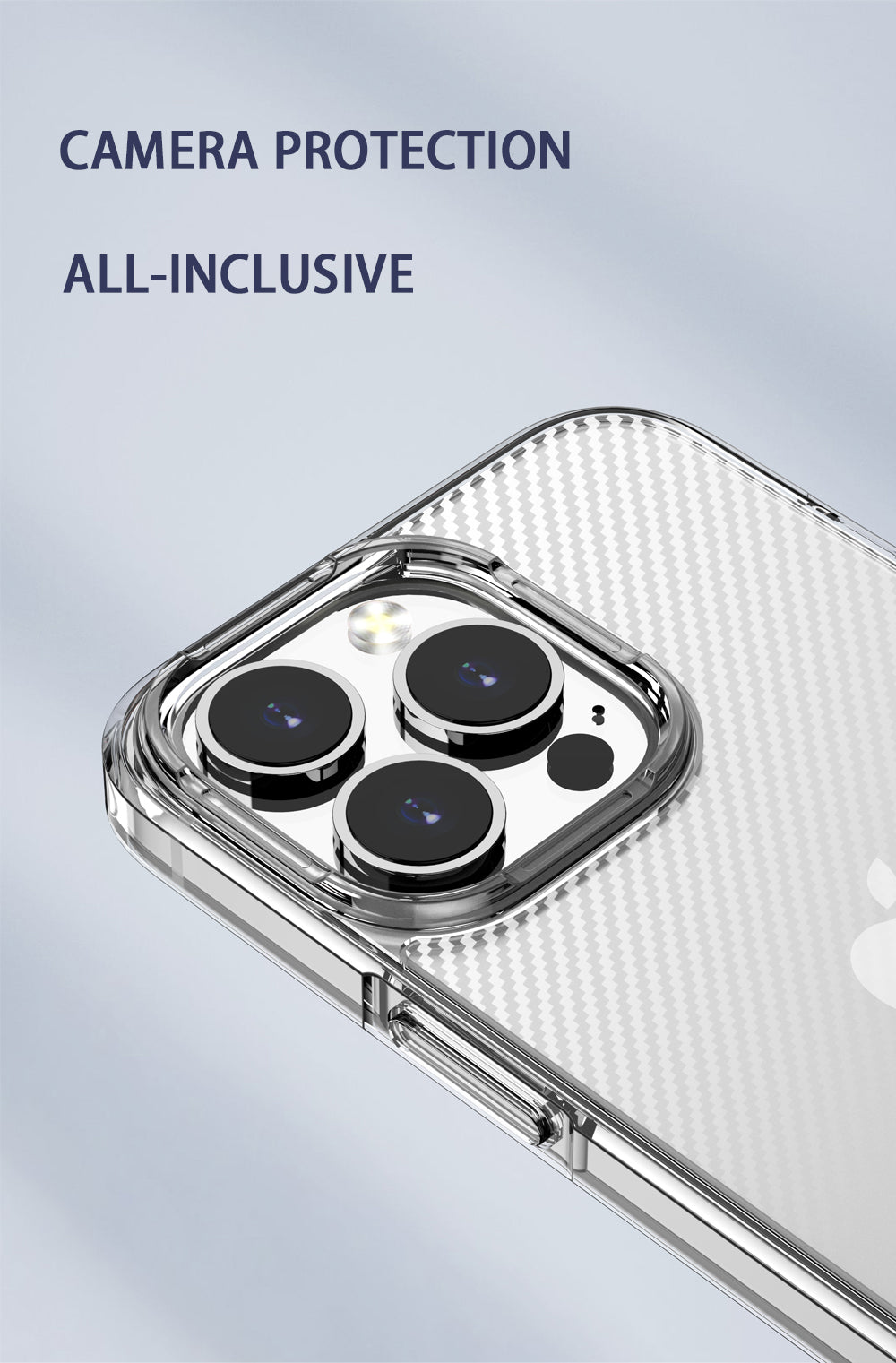 Carbon Fiber Transparent Shockproof Case For iPhone 13 12 Pro Max Clear Soft TPU Bumper Hard PC Back Cover For iPhone 13 12 Mini The Clothing Company Sydney