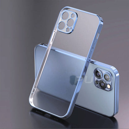 Luxury Plating Matte Transparent Soft Silicone Case for iPhone 11 12 13 Pro Max Mini XR X XS 7 8 Plus SE 2020 Shockproof Cover The Clothing Company Sydney