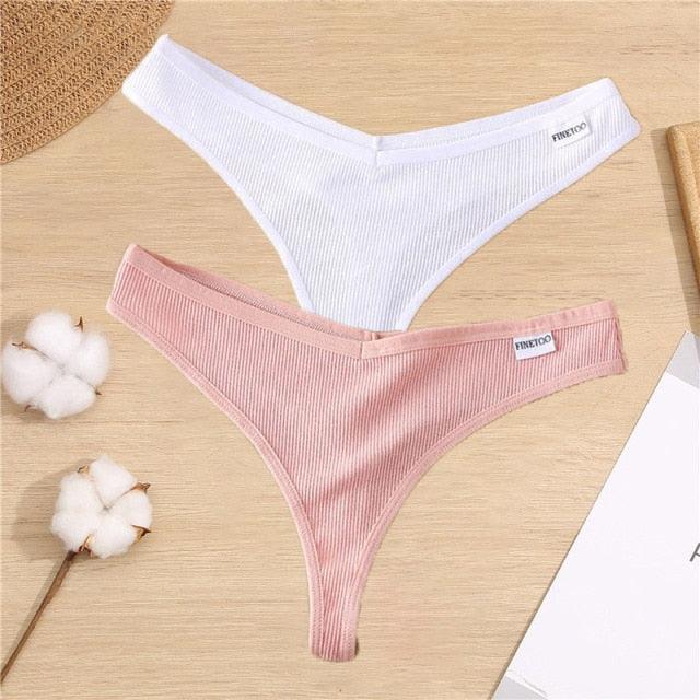 2 Pack Cotton Mix G-string Thong Sexy Underwear V Waist Panties Underpants Intimates Lingerie Briefs The Clothing Company Sydney
