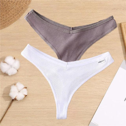 2 Pack Cotton Mix G-string Thong Sexy Underwear V Waist Panties Underpants Intimates Lingerie Briefs The Clothing Company Sydney