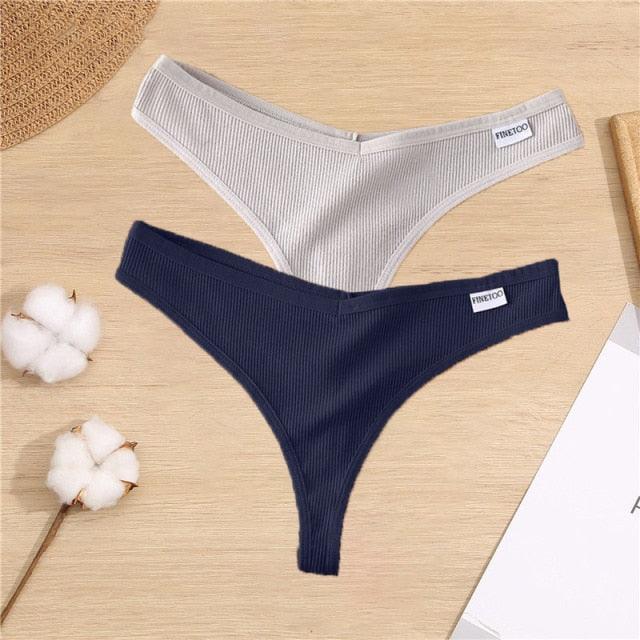 2 Pack Cotton Mix G-string Thong Sexy Underwear V Waist Panties Underpants Intimates Lingerie Briefs The Clothing Company Sydney