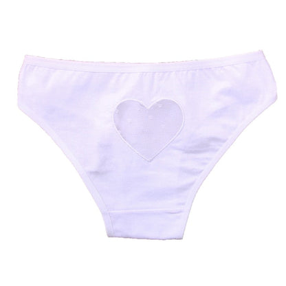 Hollow Out Heart Panties Low-Waist Underpants Comfortable Cotton Mix Briefs Underwear Lingerie The Clothing Company Sydney