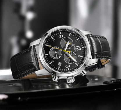 CADISEN New Mens Sports Quartz Watches Swiss ISA Cal.8171 movement Top Brand Sapphire Waterproof Chronograph Luxury Reloj Hombre The Clothing Company Sydney