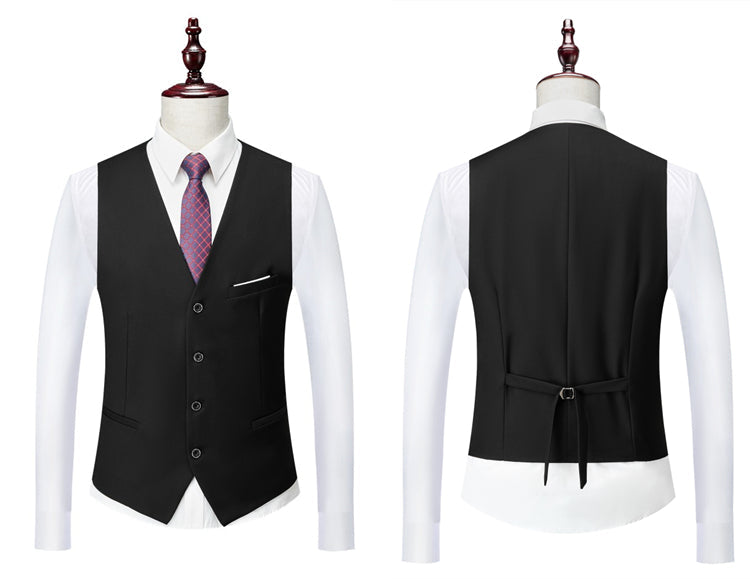 3 Piece ( Jacket + Vest + Pants ) Boutique Pure Color Mens Business Suit Three-piece and Two-piece Groom Wedding Formal Wear The Clothing Company Sydney