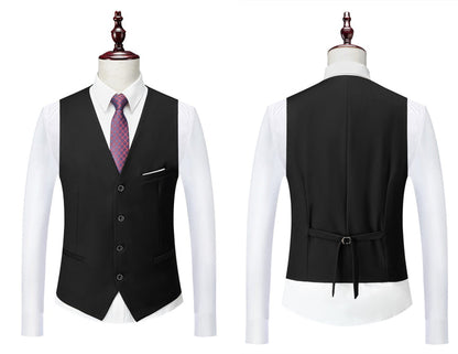 3 Piece ( Jacket + Vest + Pants ) Boutique Pure Color Mens Business Suit Three-piece and Two-piece Groom Wedding Formal Wear The Clothing Company Sydney